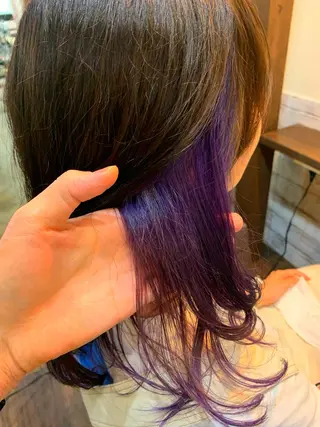 セミロング カラー 櫛部洸貴/ メンズ、ヘットスパのヘアスタイル