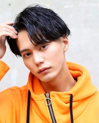 ショート カラー パーマ ヘアアレンジ メンズ QUONHEAL谷町店所属・TAIGA /メンズ美容師のヘアスタイル