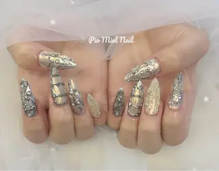 ネイル momo 長さだしのネイルデザイン