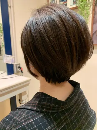 ショート 縮毛/ショート/ ボブ/レイヤー/小原のヘアスタイル