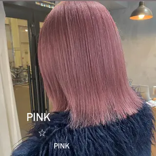 ミディアム カラー パーマ ヘアアレンジ ネイル マツエク・マツパ M所属・ハイトーン/透け感 カラー🎀真香のヘアスタイル