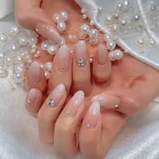 ネイル RAFFINE 月🦋🩵のネイルデザイン