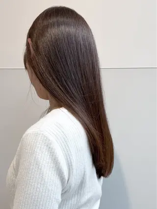 ミディアム カラー パーマ ヘアアレンジ メンズ 切りっぱなしヘアボブ ミディアムヘアRYOのヘアスタイル