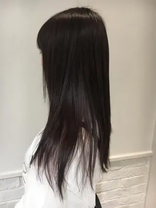 ロング カラー 江原 彩華のヘアスタイル