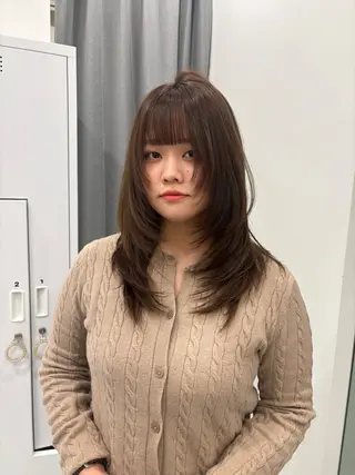 セミロング レイヤーカット🎀 kanaのヘアスタイル