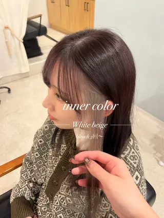 ロング カラー ayane 🩵のヘアスタイル