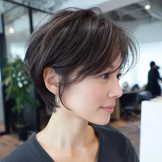 ショート ショート/小顔カット /鎌倉/コウスケのヘアスタイル