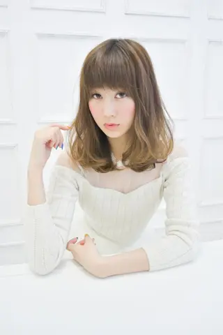 ミディアム 縮毛矯正/髪質改善 主税巧一のヘアスタイル