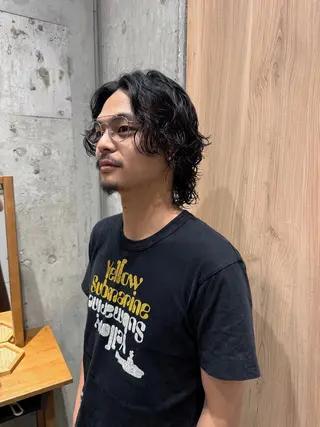 ミディアム カラー パーマ ヘアアレンジ メンズ ANBRERA　中目黒所属・mina ☺︎ 中目黒 中野のヘアスタイル