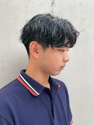 ショート カラー パーマ ヘアアレンジ メンズ 亀井隆汰/メンズ専門 パーマ特化美容師のヘアスタイル