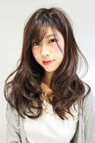 ロング カラー パーマ ヘアアレンジ ブリーチ/ヘアケア/ 艶髪/イギチハルのヘアスタイル