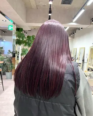 カラー 晶／艶髪カラー ／トリートメントのヘアスタイル