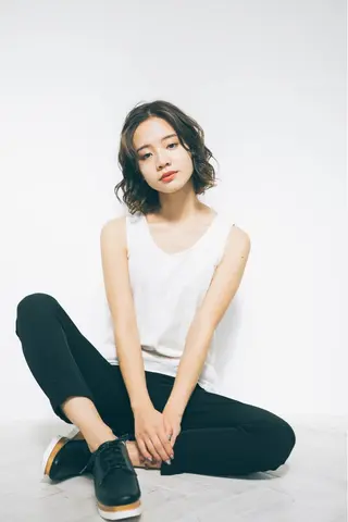 ミディアム カラー パーマ ヘアアレンジ 【全席個室サロン】 NUMBER 天王寺のヘアスタイル