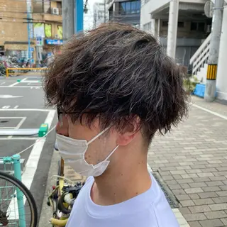 パーマ メンズ ミモリ ユウタのヘアスタイル