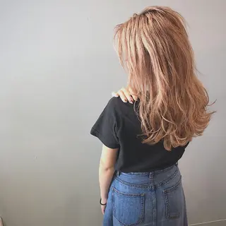 セミロング カラー パーマ ヘアアレンジ 艶髪/韓国レイヤー イノウエヒロキのヘアスタイル