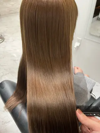 ロング 濱川響太レディース カットモデルのヘアスタイル