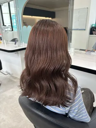 セミロング Wカラー/暖色/べ ージュりく©︎🐝のヘアスタイル