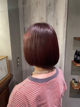 ショート カラー saya 🧸 カット/縮毛矯正のヘアスタイル