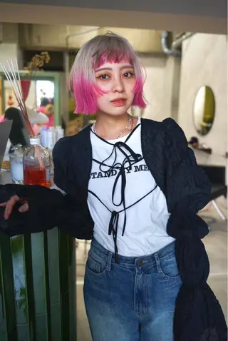 カラー 原宿/ハイトーン ⭐︎airi⭐︎のヘアスタイル