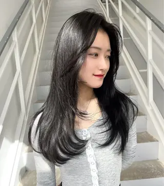 ロング カラー 韓国ヘア/髪質改善 TAKAHIROのヘアスタイル