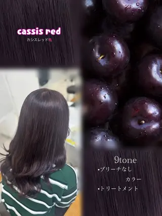 セミロング カラー もね／カラー モデル募集/京都駅前のヘアスタイル