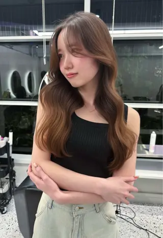 ロング 🩵透明感艶髪 縮毛矯正masa🩵のヘアスタイル