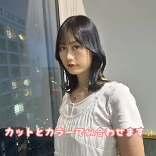 ミディアム カラー ブリーチなし/レイヤ ー特化🌈Tommyのヘアスタイル