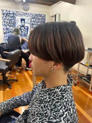 ショート 天神カラーモデル募集 nanaのヘアスタイル