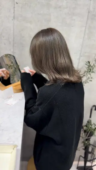 ミディアム カラー Clore所属・うる艶ヘア♡韓国好き 透明感　shotaのヘアスタイル