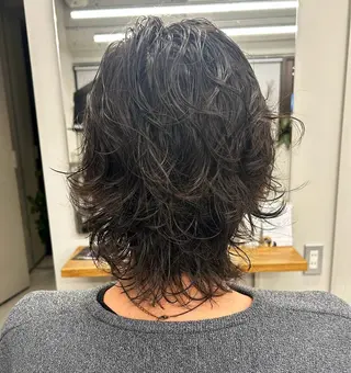 ミディアム パーマ BARBES TOKYO SOUTH所属・🤎💇🏻‍♀️✨ /万尋　マヒロのヘアスタイル