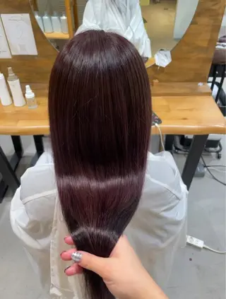 ロング 村上 綾音のヘアスタイル