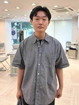 ショート パーマ メンズ 海/ボブ /パーマのヘアスタイル