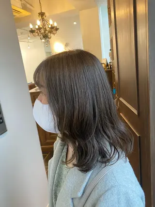 ミディアム カラー CIEN white所属・パーマモデル募集中 渥美翔人のヘアスタイル