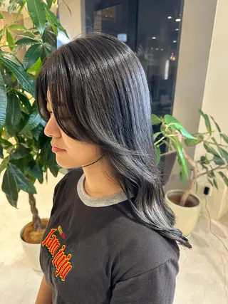 ロング 地毛風縮毛矯正/ コウノリナのヘアスタイル