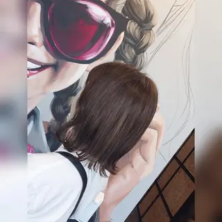 ショート カラー あかね☆ヘアアレンジ /ボブ/縮毛矯正のヘアスタイル