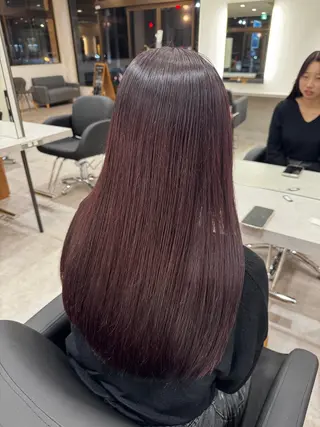 ロング bloom296 富里所属・🫧透明感カラー🫧 ロン毛美容師のヘアスタイル