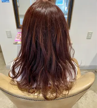 セミロング カラー 美髪・髪質改善 有田怜平のヘアスタイル