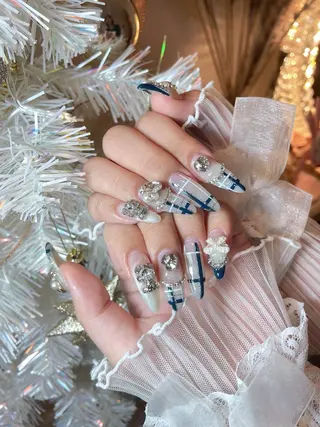 ネイル 23時まで❤︎韓国、 ワンホンネイルのネイルデザイン