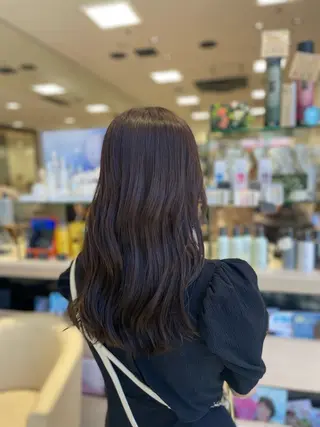 ロング カラー クロスパーマ/うる艶 カラー/Kurumiのヘアスタイル