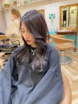 ロング カラー レイヤー/韓国ヘア 縮毛矯正🫧鈴木颯のヘアスタイル
