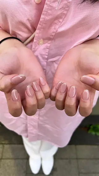 ネイル 暖色ｶﾗｰ/ﾚｲﾔｰ ｶｯﾄ/Yunaのヘアスタイル