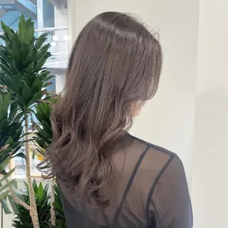 セミロング カラー ヘアアレンジ HIROKO / 透明感暖色カラー🎀のヘアスタイル