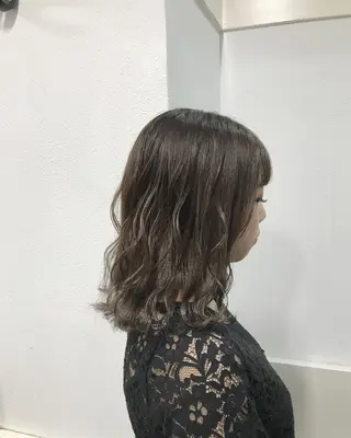 ミディアム カラー ヘアアレンジ GiseL天神カラー 髪質改善/ブリーチのヘアスタイル