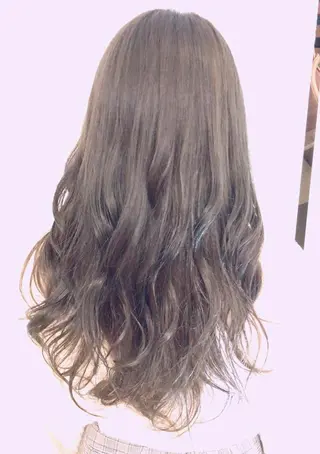 ロング カラー ブリーチ毛対応酸性 ストレート🌈サキのヘアスタイル