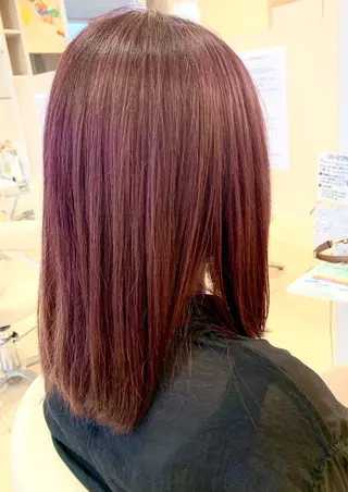 ミディアム 田中 美有のヘアスタイル