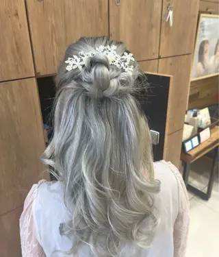 ロング ヘアアレンジ ヘアアレンジ 裾カラー/Aya🥀のヘアスタイル