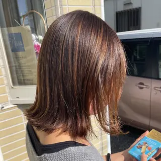 ミディアム カラー 髪質改善のプロ✨りな さんのヘアスタイル