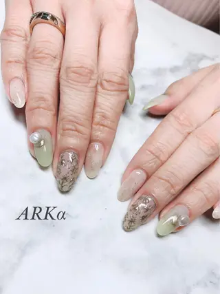 ロング ネイル Nailsalon ARKαのネイルデザイン