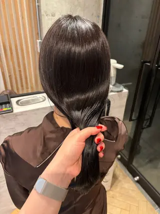 セミロング 透明感カラー🤎/ ツヤカラー/さくらのヘアスタイル