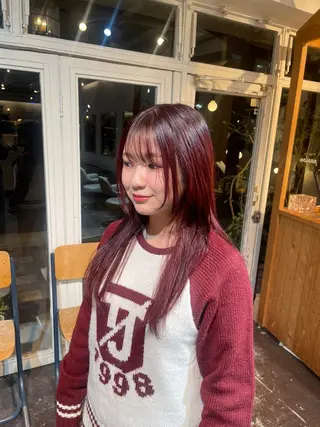 カラー ﾁｶｼﾂ/ ﾌｳｶのヘアスタイル